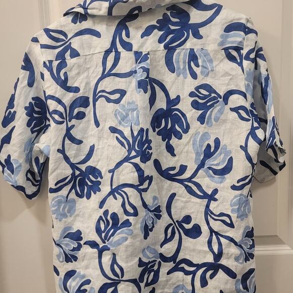 Faithfull the Brand Charlita Shirt Dress Ensola Floral - Picture 4 of 7